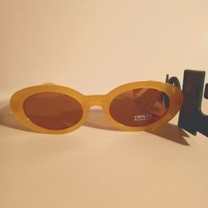 Women's Plastic Oval Sunglasses - Wild Fable™ Yellow